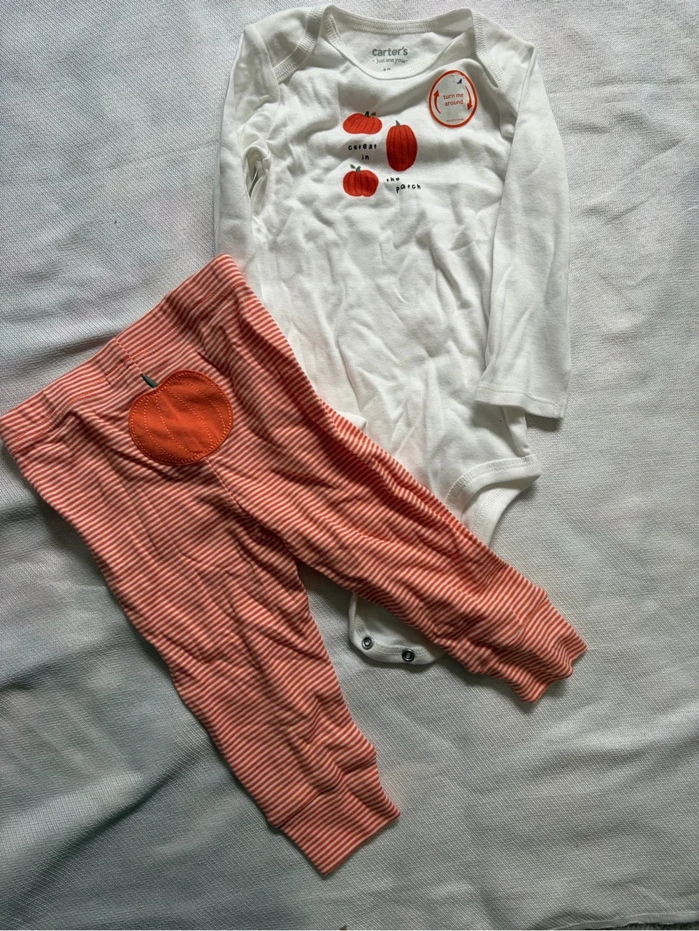 Carter’s Just One You Baby Pumpkin Bodysuit & Pants Set 12M